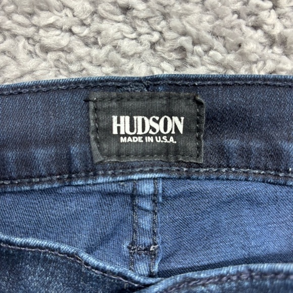 Hudson Jeans Womens 27 Shine Midrise Skinny Dark Classic Denim Night Out Party - Picture 2 of 6